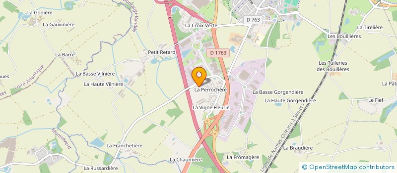 localisation de l'entreprise HOSTEEL à MONTAIGU-VENDEE