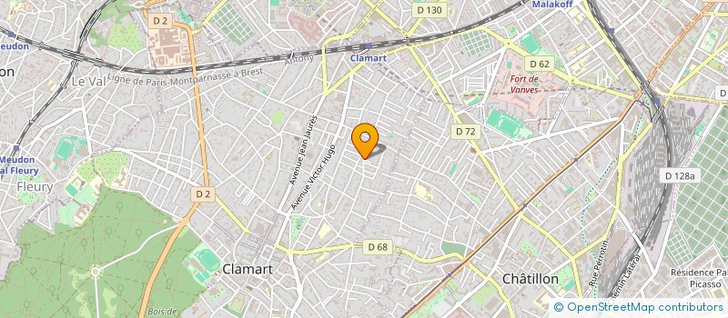 localisation de l'entreprise HOSTEF à CLAMART