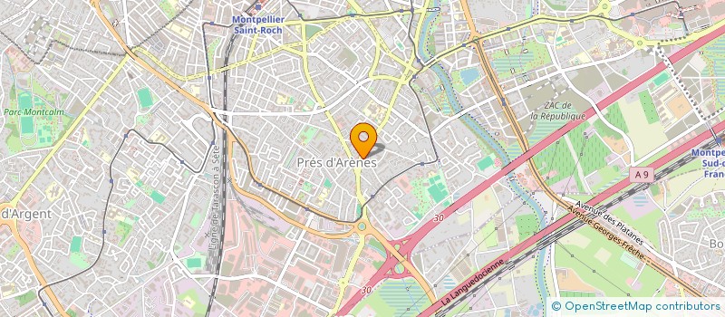 localisation de l'entreprise HOSTEL INVEST à MONTPELLIER