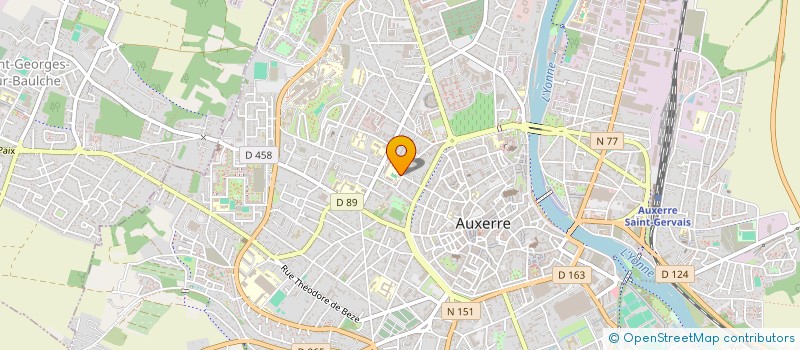 localisation de l'entreprise HOSTELIA, ASSOCIATION ETUDIANTE BTS MHR LYCEE VAUBAN,  AUXERRE