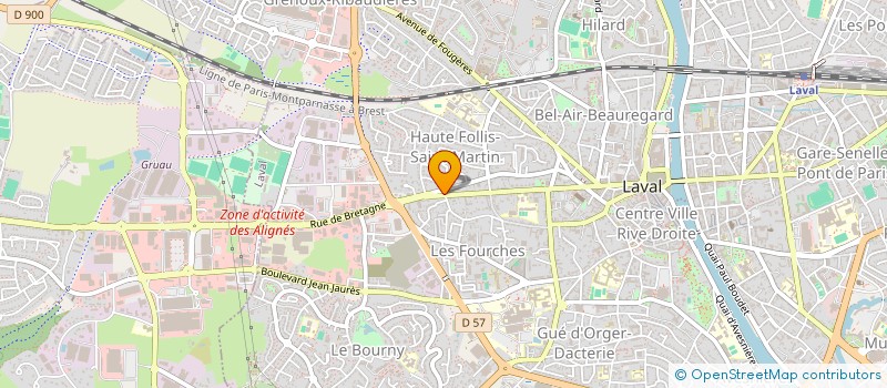 localisation de l'entreprise HOSTELLERIE A LA BONNE AUBERGE SARL à LAVAL