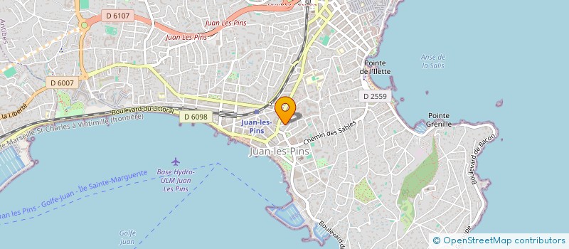 localisation de l'entreprise HOSTELLERIE AZUREENNE à ANTIBES