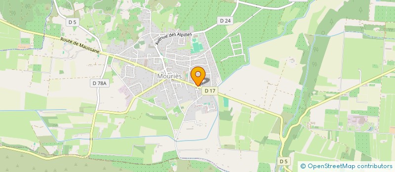 localisation de l'entreprise HOSTELLERIE CROUVOISIER à MOURIES