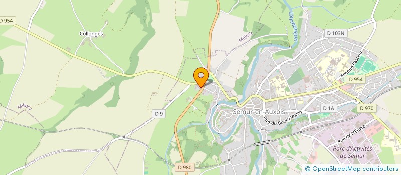 localisation de l'entreprise HOSTELLERIE D'AUSSOIS à SEMUR-EN-AUXOIS