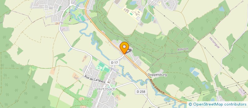 localisation de l'entreprise HOSTELLERIE DE L'ILLBERG  HIRTZBACH