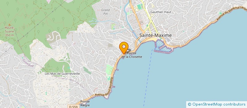 localisation de l'entreprise HOSTELLERIE DE LA BELLE AURORE à SAINTE-MAXIME