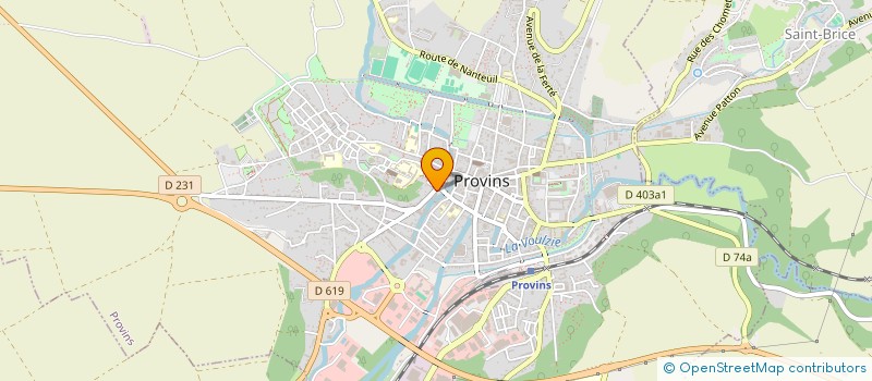 localisation de l'entreprise HOSTELLERIE DE LA CROIX D'OR à PROVINS