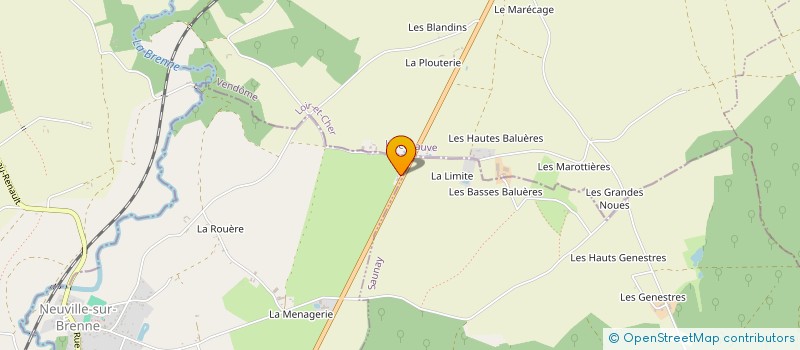 localisation de l'entreprise HOSTELLERIE DE LA DILIGENCE à NEUVILLE-SUR-BRENNE