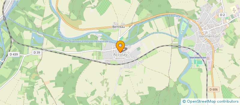 localisation de l'entreprise HOSTELLERIE DE LA FONTAINE D ACCOLAY à DEUX RIVIERES