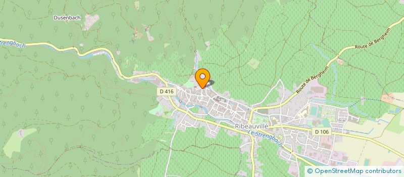 localisation de l'entreprise HOSTELLERIE DE LA MOYENNE ALSACE à RIBEAUVILLE