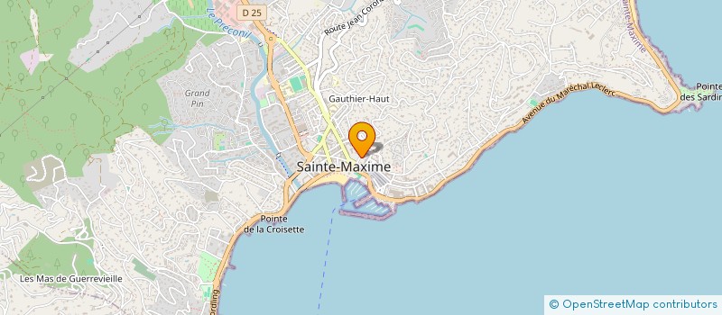localisation de l'entreprise HOSTELLERIE DE LA POSTE à SAINTE-MAXIME