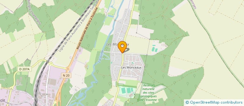 localisation de l'entreprise HOSTELLERIE DE VILLEMARTIN  MORIGNY-CHAMPIGNY