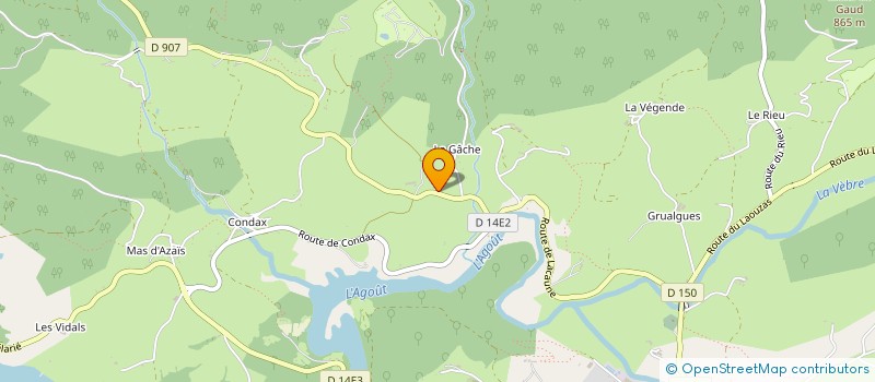 localisation de l'entreprise HOSTELLERIE DES HAUTS CANTONS à LA SALVETAT-SUR-AGOUT