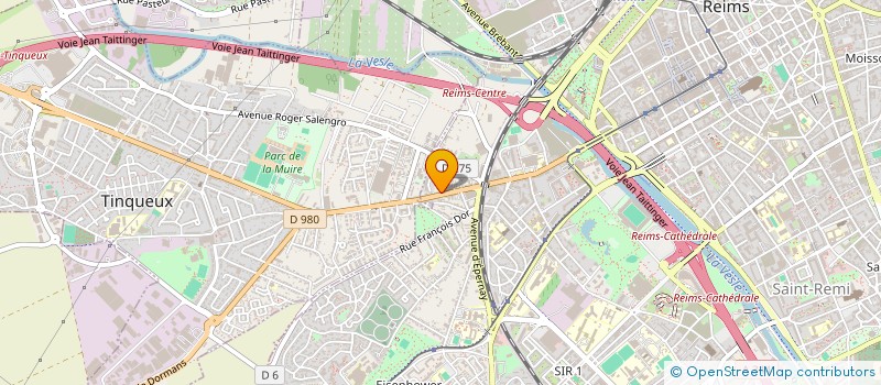 localisation de l'entreprise HOSTELLERIE DES SACRES à REIMS