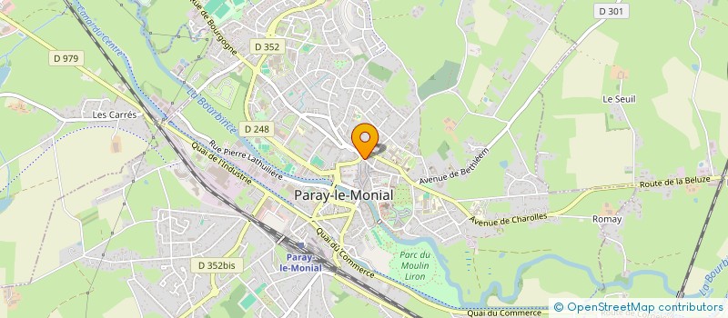 localisation de l'entreprise HOSTELLERIE DES TROIS PIGEONS à PARAY-LE-MONIAL