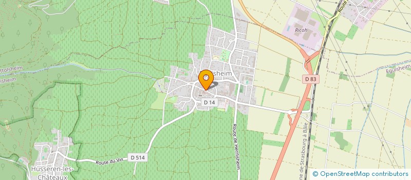localisation de l'entreprise HOSTELLERIE DU CHATEAU à EGUISHEIM