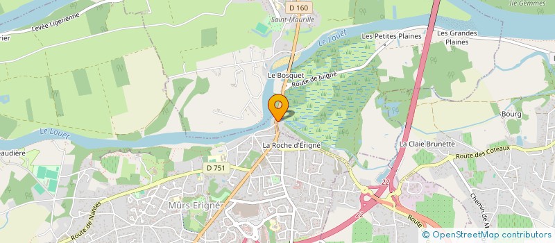 localisation de l'entreprise HOSTELLERIE DU CHATEAU  LES PONTS-DE-CE