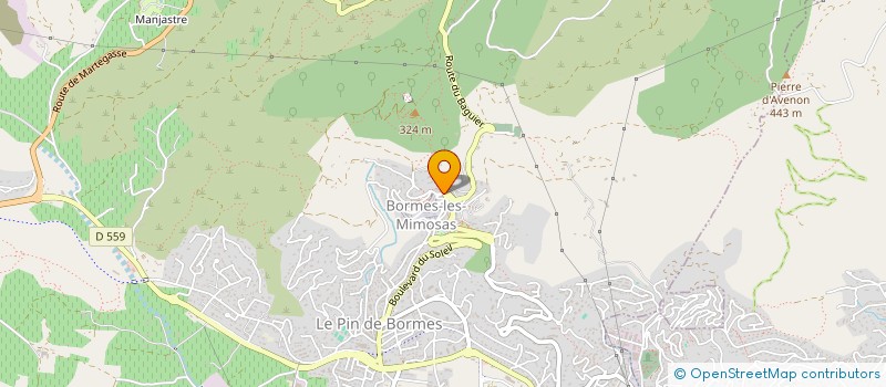 localisation de l'entreprise HOSTELLERIE DU CIGALOU à BORMES-LES-MIMOSAS