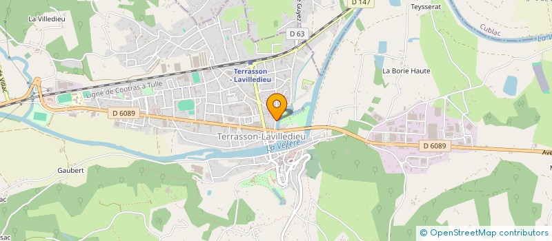 localisation de l'entreprise HOSTELLERIE DU CROQUANT  TERRASSON-LAVILLEDIEU