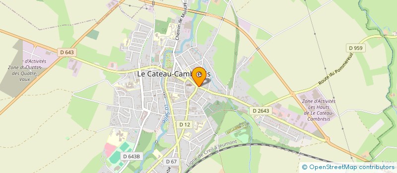 localisation de l'entreprise HOSTELLERIE DU MARCHE  LE CATEAU-CAMBRESIS