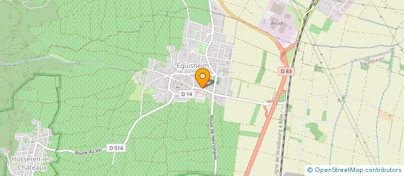 localisation de l'entreprise HOSTELLERIE DU PAPE à EGUISHEIM