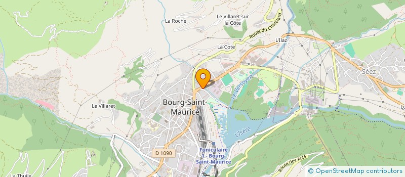 localisation de l'entreprise HOSTELLERIE DU PETIT SAINT BERNARD à BOURG-SAINT-MAURICE