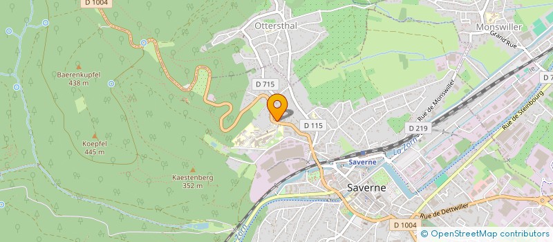 localisation de l'entreprise HOSTELLERIE DU SAUT DU PRINCE  SAVERNE