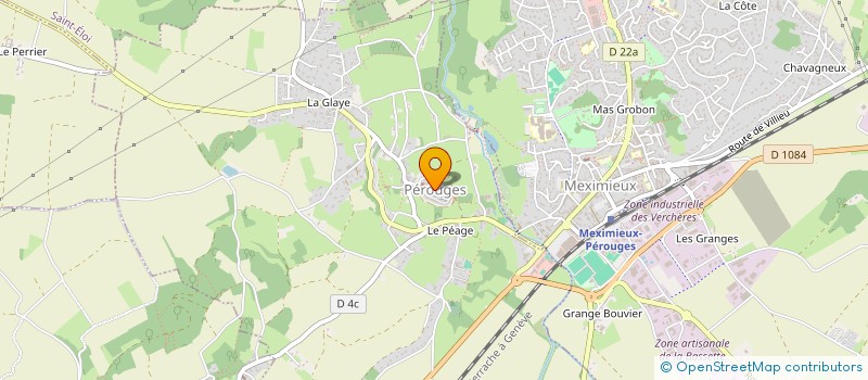 localisation de l'entreprise HOSTELLERIE DU VIEUX PEROUGES à PEROUGES