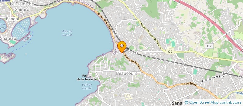 localisation de l'entreprise HOSTELLERIE LA FARANDOLE  SANARY SUR MER