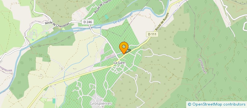 localisation de l'entreprise HOSTELLERIE PLEIN AIR SAMPZONNAISE  SAMPZON