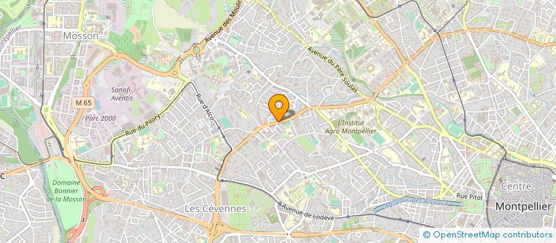 localisation de l'entreprise HOSTELLERIE PROVENCE ET CEVENNES à MONTPELLIER