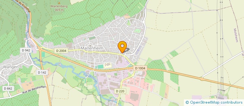 localisation de l'entreprise HOSTELLERIE REEB  MARLENHEIM