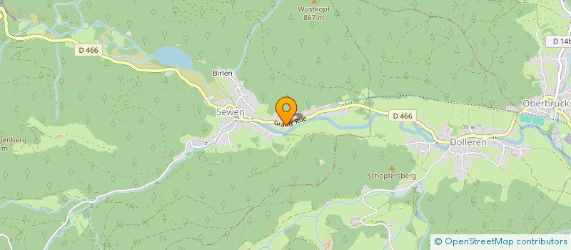 localisation de l'entreprise HOSTELLERIE RELAIS DES LACS  SEWEN