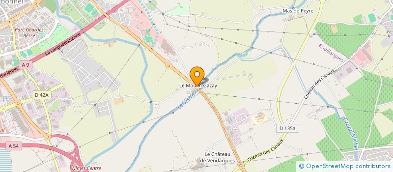 localisation de l'entreprise HOSTELLERIE RELAIS DU MOULIN  NIMES