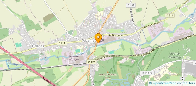 localisation de l'entreprise HOSTELLERIE SAINT HUBERT  HALLINES