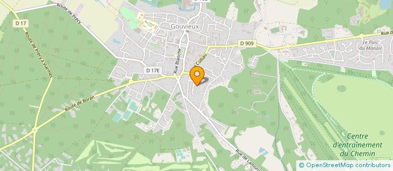 localisation de l'entreprise HOSTELLERIE SAINT HUBERT  GOUVIEUX