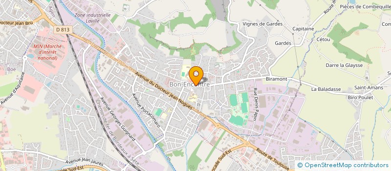 localisation de l'entreprise HOSTEN 59 à BON-ENCONTRE