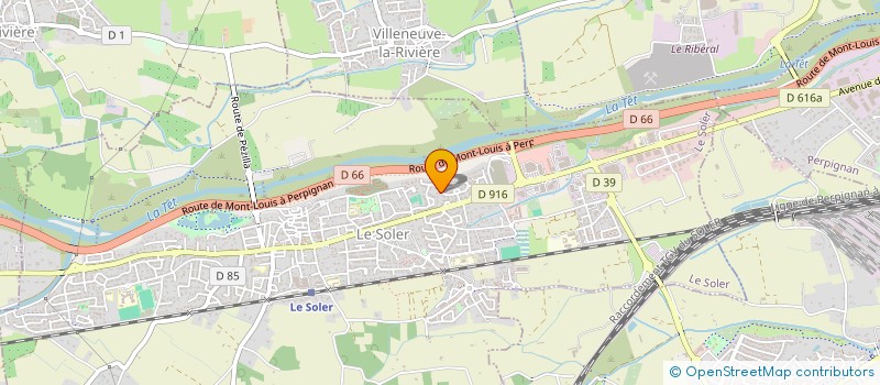 localisation de l'entreprise HOSTING66  LE SOLER