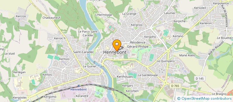 localisation de l'entreprise HOSTIOU FLEURS à HENNEBONT
