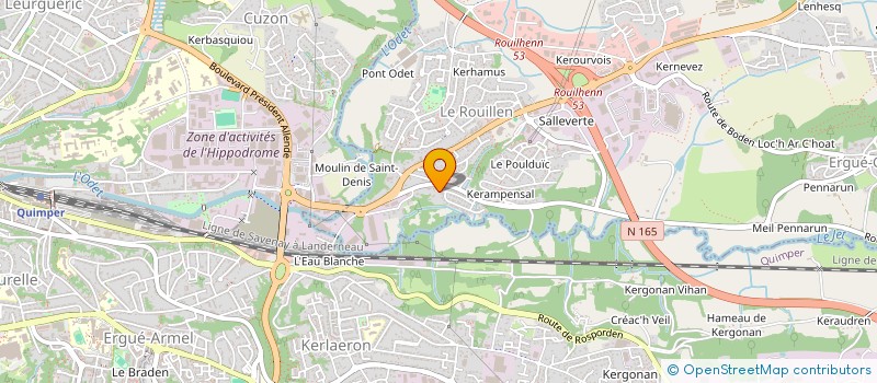 localisation de l'entreprise HOSTIOU-LE JEUNE  ERGUE-GABERIC