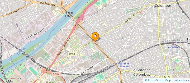 localisation de l'entreprise HOSTO WEAR à COLOMBES