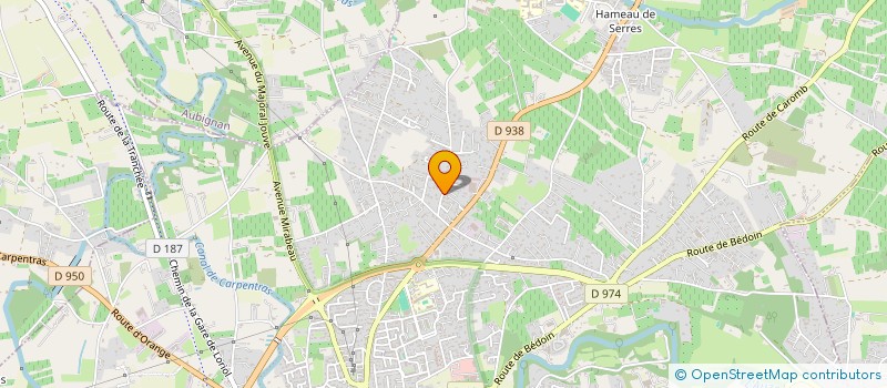 localisation de l'entreprise HOSX'YGENE à CARPENTRAS