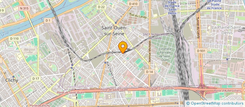 localisation de l'entreprise HOT BRANDS à SAINT-OUEN-SUR-SEINE