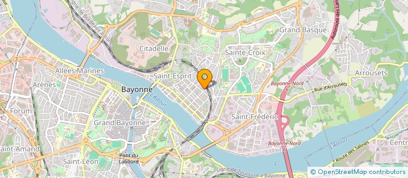 localisation de l'entreprise HOT CLUB BAYONNE BIARRITZ à BAYONNE