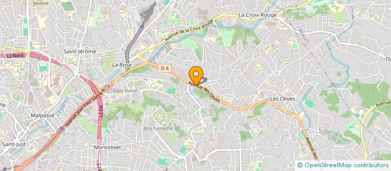 localisation de l'entreprise HOT COFFEE à MARSEILLE