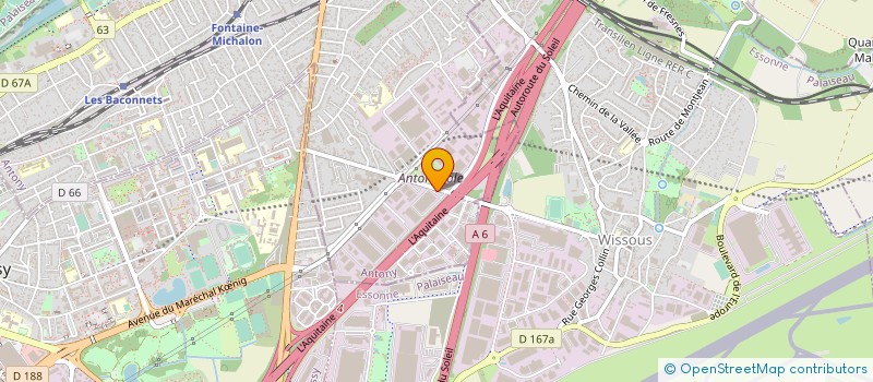 localisation de l'entreprise HOT FORM à ANTONY