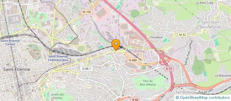 localisation de l'entreprise HOT ON HOME FOREZIEN à SAINT-ETIENNE