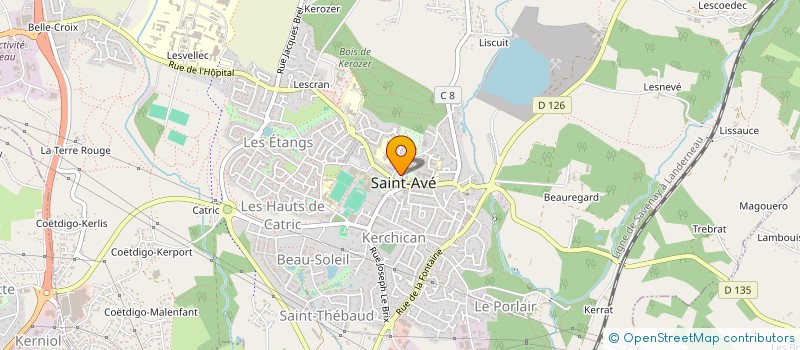 localisation de l'entreprise HOT PIZZA  SAINT-AVE