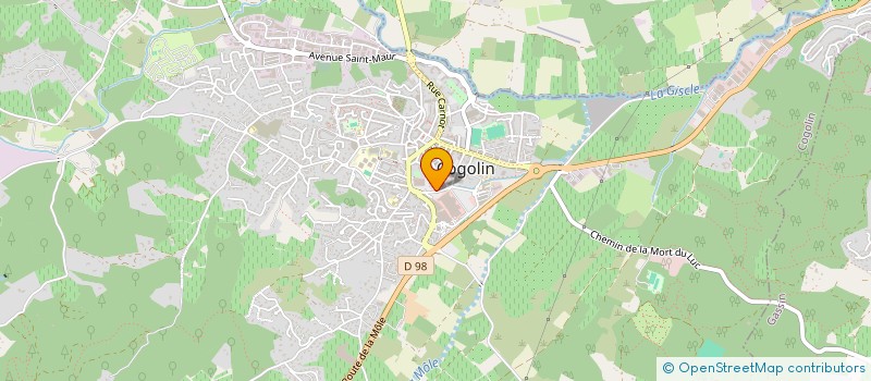 localisation de l'entreprise HOT PIZZA à COGOLIN