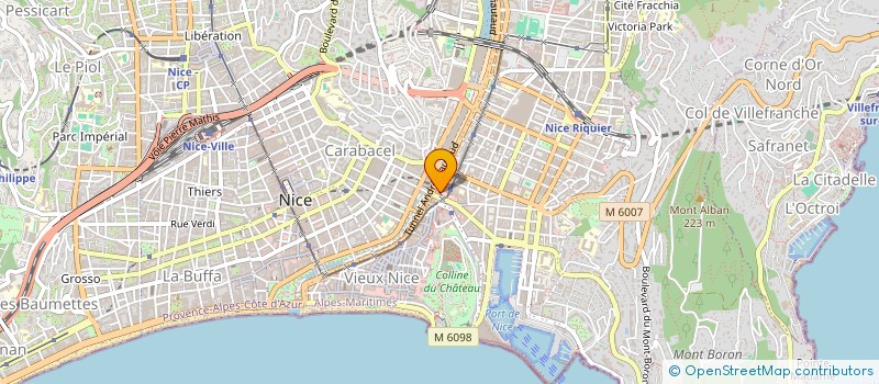 localisation de l'entreprise HOT ROD à NICE